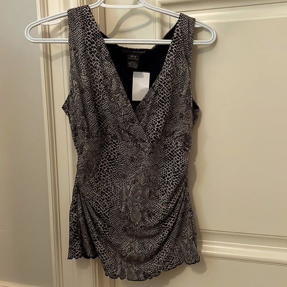 Sarah spencer medium animal print cinched tank y2k top - Picture 1 of 2